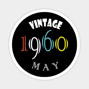 1960 - Vintage may Birthday Magnet